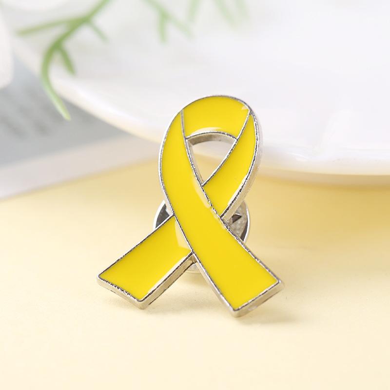 Red Awareness Ribbon Pins Love Care HIV AIDS Pink Ribbon Against Breast Cancer Lapel Badge Multi-coloured Dripping Oil Brooch