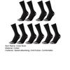 5 Pairs Men's Cotton Crew Sock Moisture Wicking Athletic Performance Socks Soft Breathable Running Socks for Daily Wear Exercise