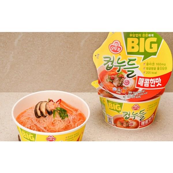 Ottogi Big Cup Nudel Scharfer Geschmack 61g, 5 Stück