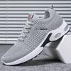 JMXD Men Shoes Korean Style Flyknit Air Cushion Soft Sole Fashion Sneakers Breathable Sports Shoes Lightweight Trendy Trainers