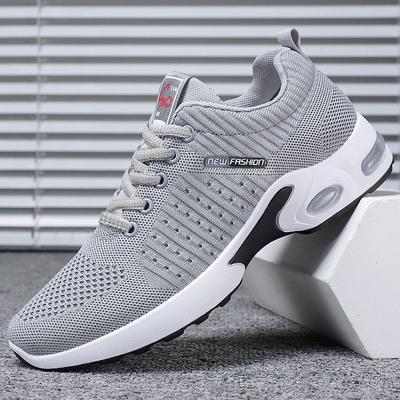 Shoes Men's New Men's Shoes Fly-woven Air Cushion Soft-soled Shoes Fashionable Breathable Sports Shoes Men