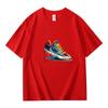 Summer Best Selling Men's 100% Cotton T Shirt Loose Fit Casual Round Neck Short Sleeved T Shirt with Printed Pattern