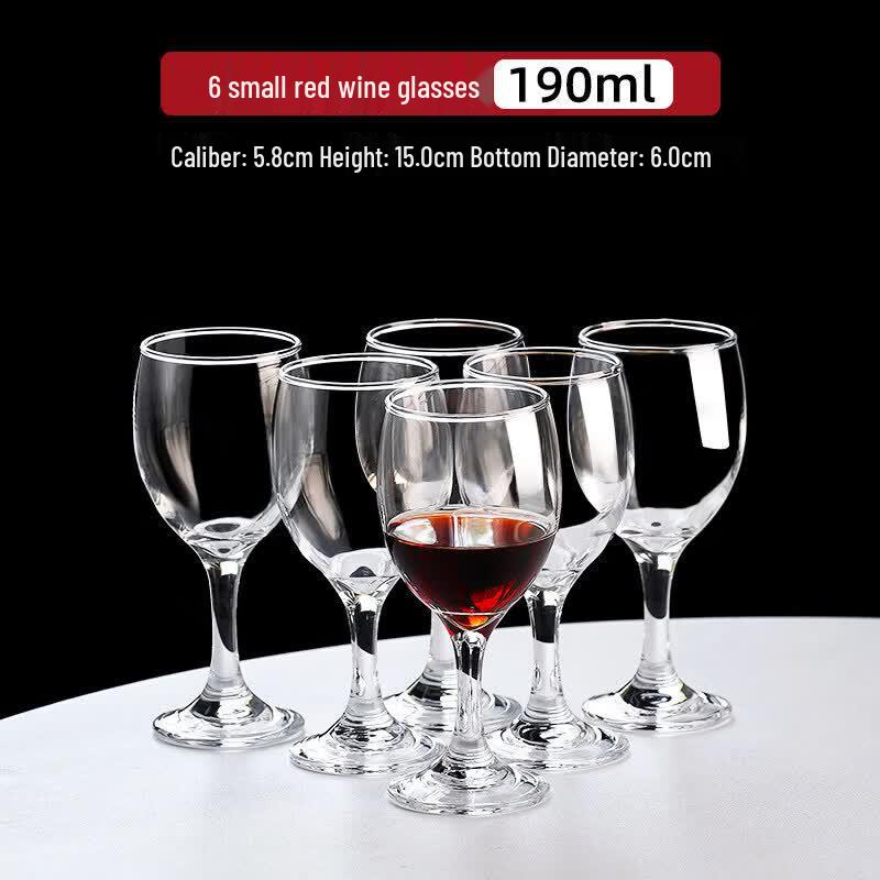 Qiwei European Style Thickened Glass Wine Goblet