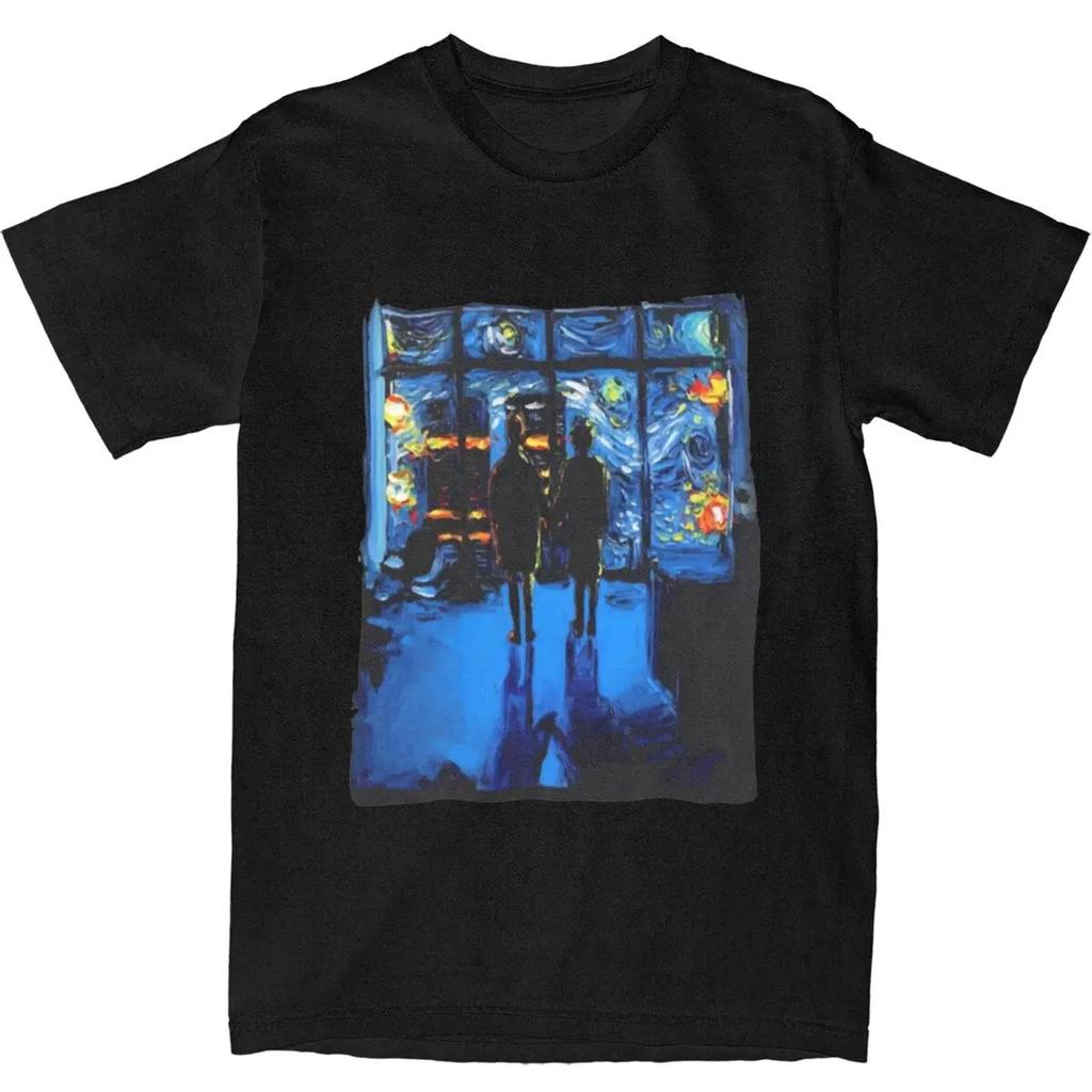 Sommer Herren Damen Fight Club Van Gogh Shirt Accessoires Baumwolle Oberteile T-Shirt Erstaunliche T-Shirts