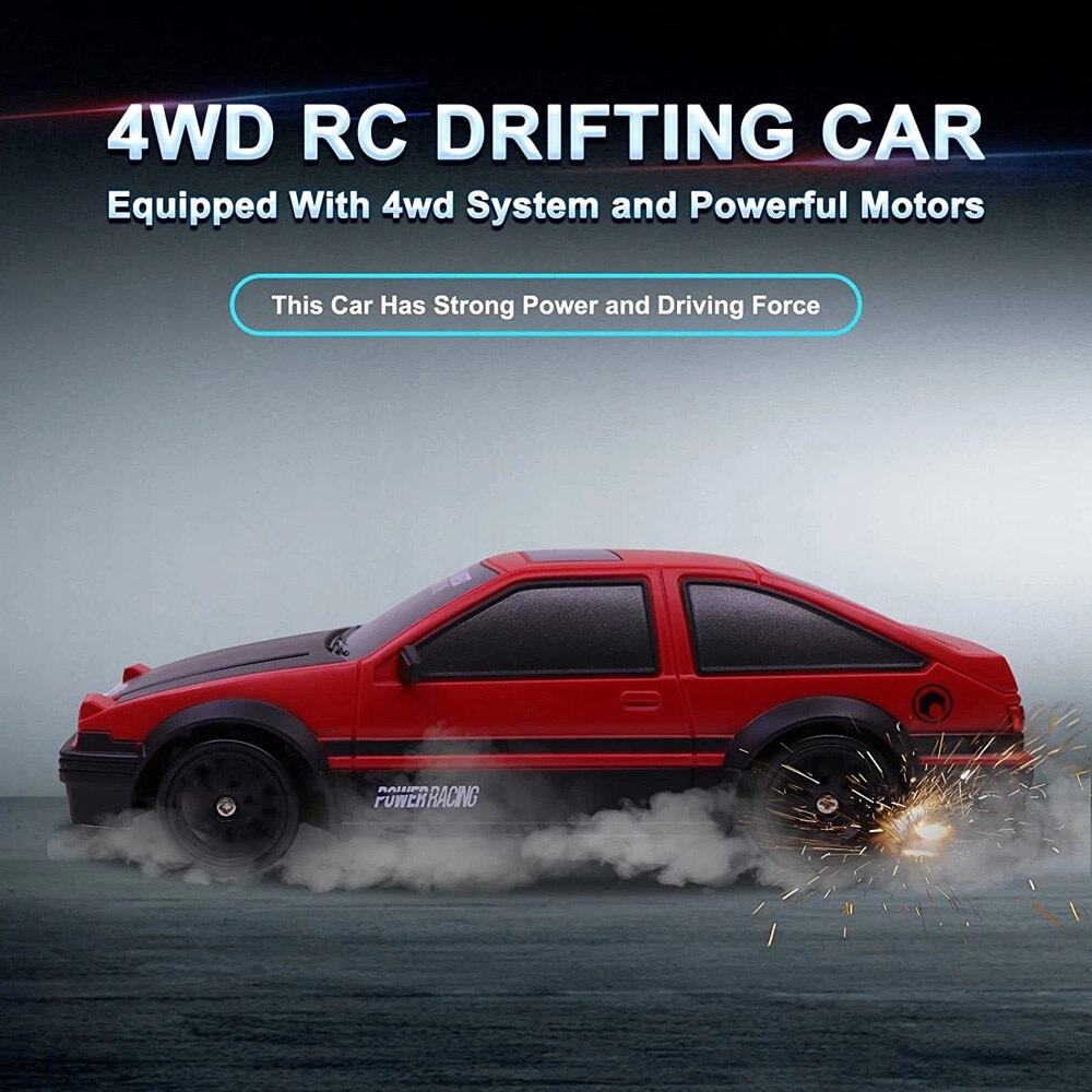 2.4G Drift Rc Car 4WD High Speed RC Drift Car Toy Remote Control GTR Model AE86 Vehicle Toys for Children Gifts