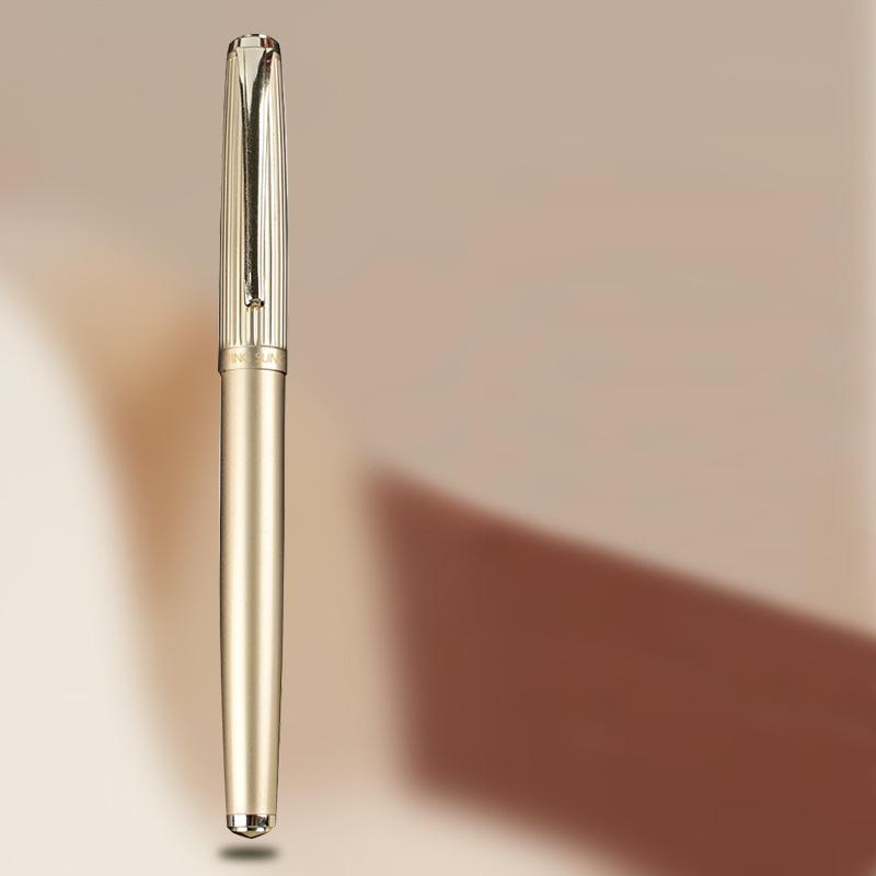 Metal Fountain Pen, Adult Calligraphy Practice Pen, Curved Tip Pen, Calligraphy Office Art Signature Pen