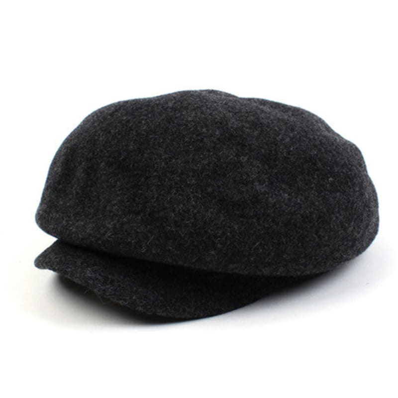 Universal Chemistry Deep Charcoal Wool Newsboy Cap