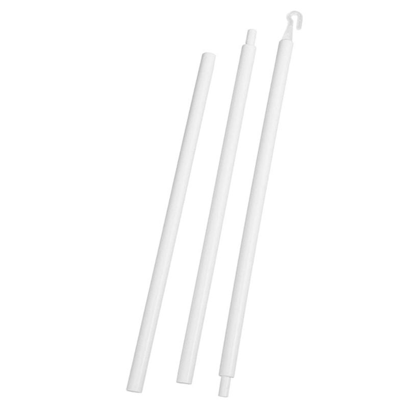 

Вертикальні жалюзі Заміна палички з гачком і ручкою Білий пластик Шторна жалюзі для вікна Тяга для зручного керування 1