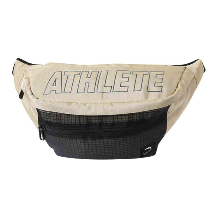 New Anta Variety Training Collection Fabric One Shoulder Crossbody Fanny Pack Unisex Khaki 992517131R-2
