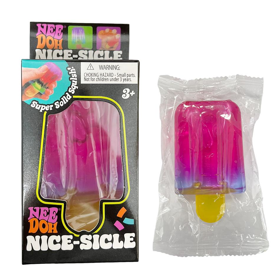IJsje IJslolly Knijpspeeltje - Zacht Rubber Konijn Ontwerp Stressverlichting Knijpspeeltje