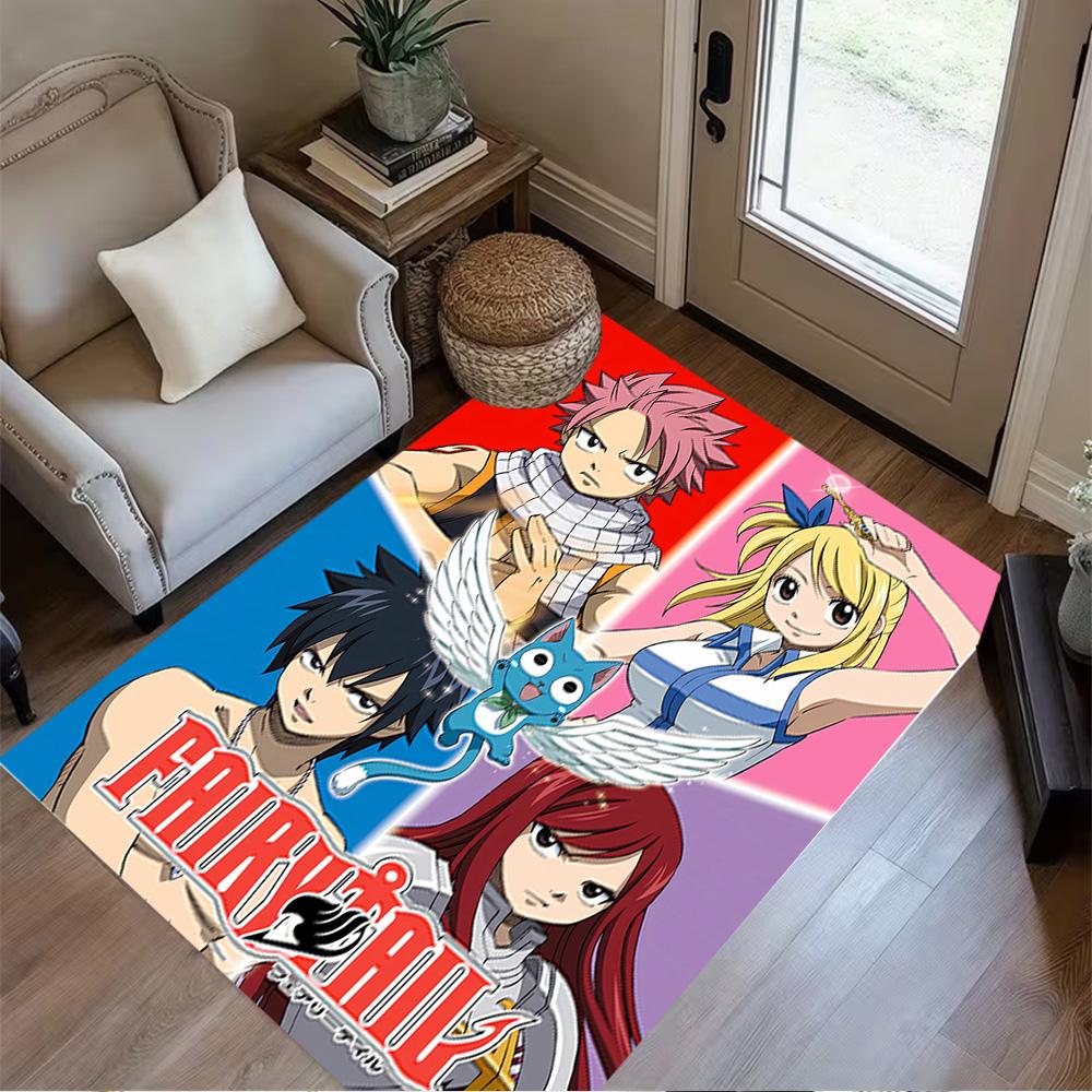 Fairy Tail Adventure Floor Rug Office Rug Design for Study Room Hallway Dormitory Foyer Anti-slip Rug Office Home Decor