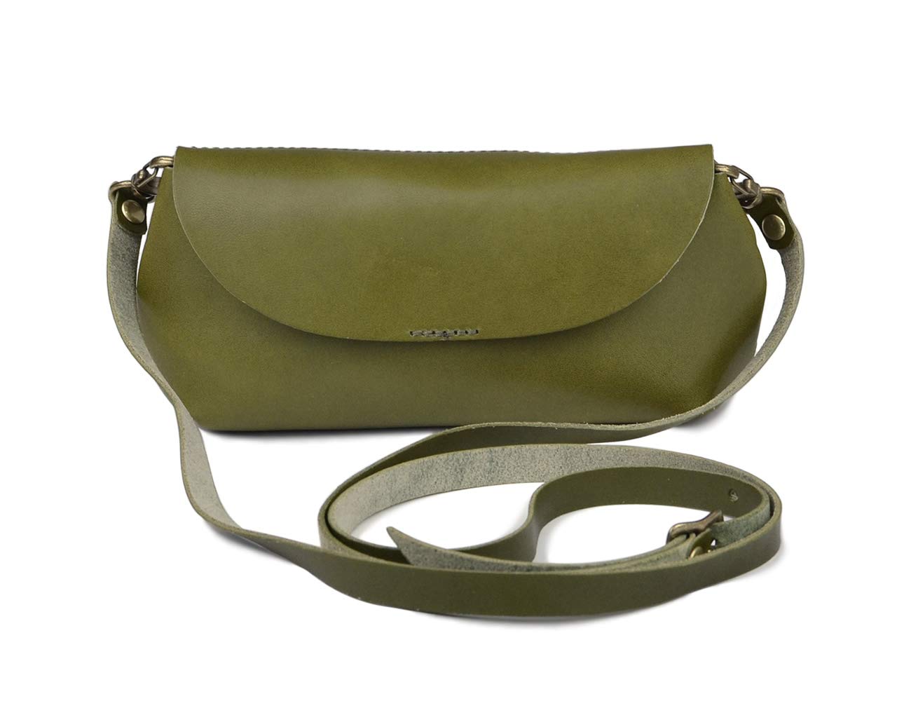 

Specialty Store Belt Leather Shoulder Shoulder Smartphone Tochigi Natural Plump Made in Mini Valuables BLPT0072 [Belt Lab] Women s Bag, Small, оливковий