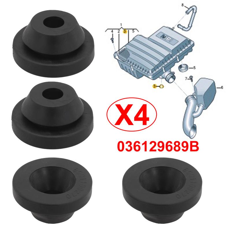 Rubber Mount for Golf 036129689B Car Air Cleaner Filter Buffer Engine Cover Easy Installation Suitable for Golf 2006 2014