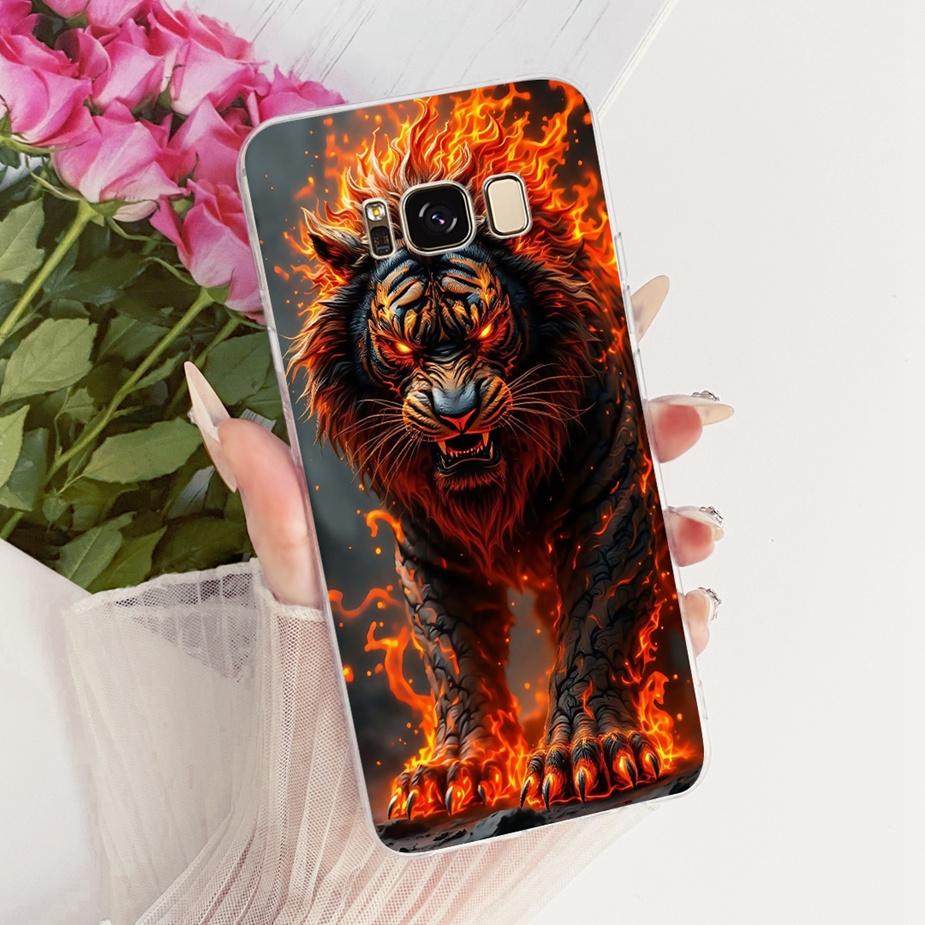 For Samsung Galaxy S8 Case SM-G950F Luxury Flowers Butterfly Painted Cover Soft Silicone Case For Samsung S8 Plus S8+ G955F Bags