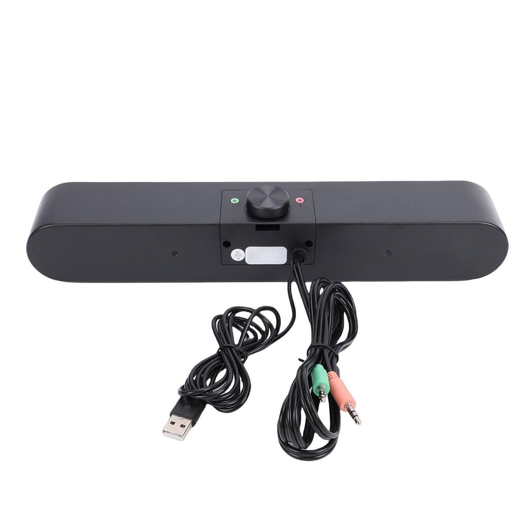 Computer Speaker Compact Immersive 3D Sound USB Speaker with Ambient Lights 3.5mm   for Laptop