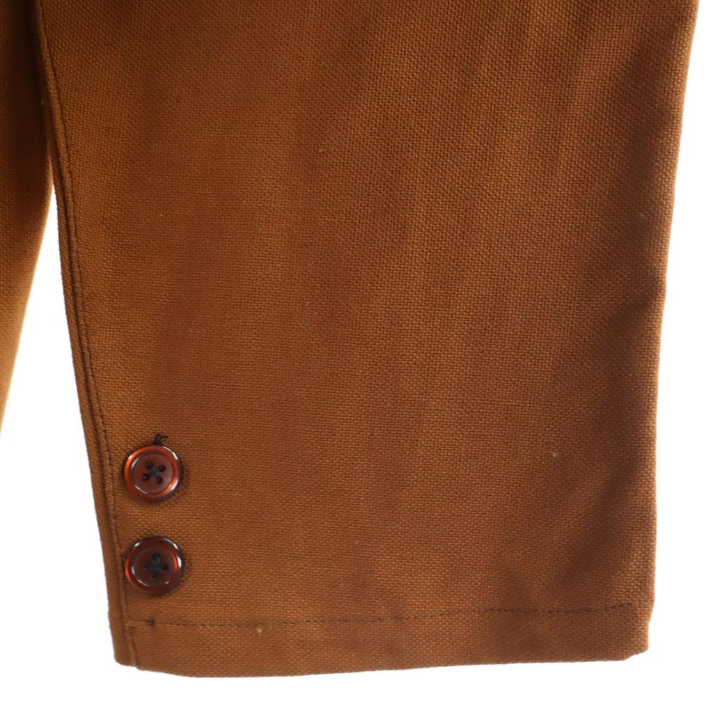 VINTAGE 70s Open color Work jacket Brown Men's Used