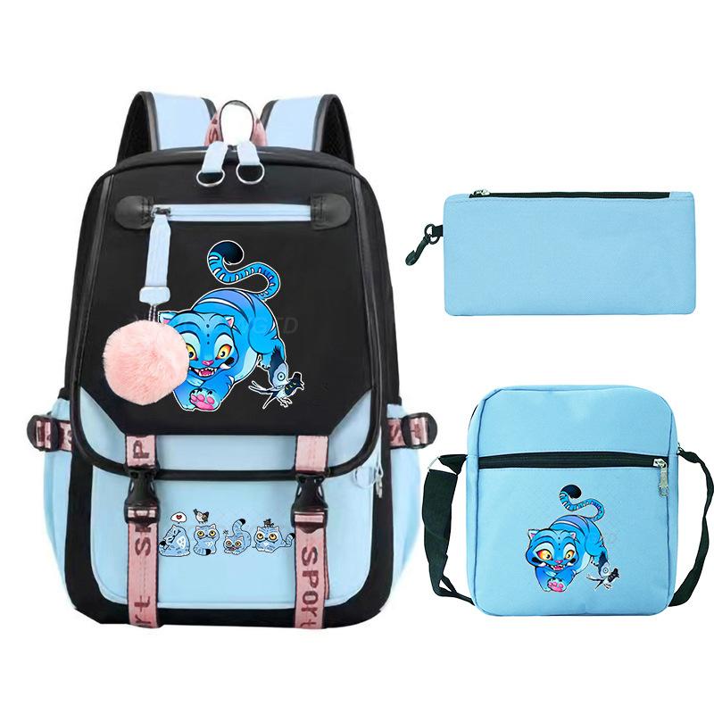Animation Cartoon Personalized Printing Large Capacity Children'S Backpack Primary And Secondary School Schoolbag Leisure Suit