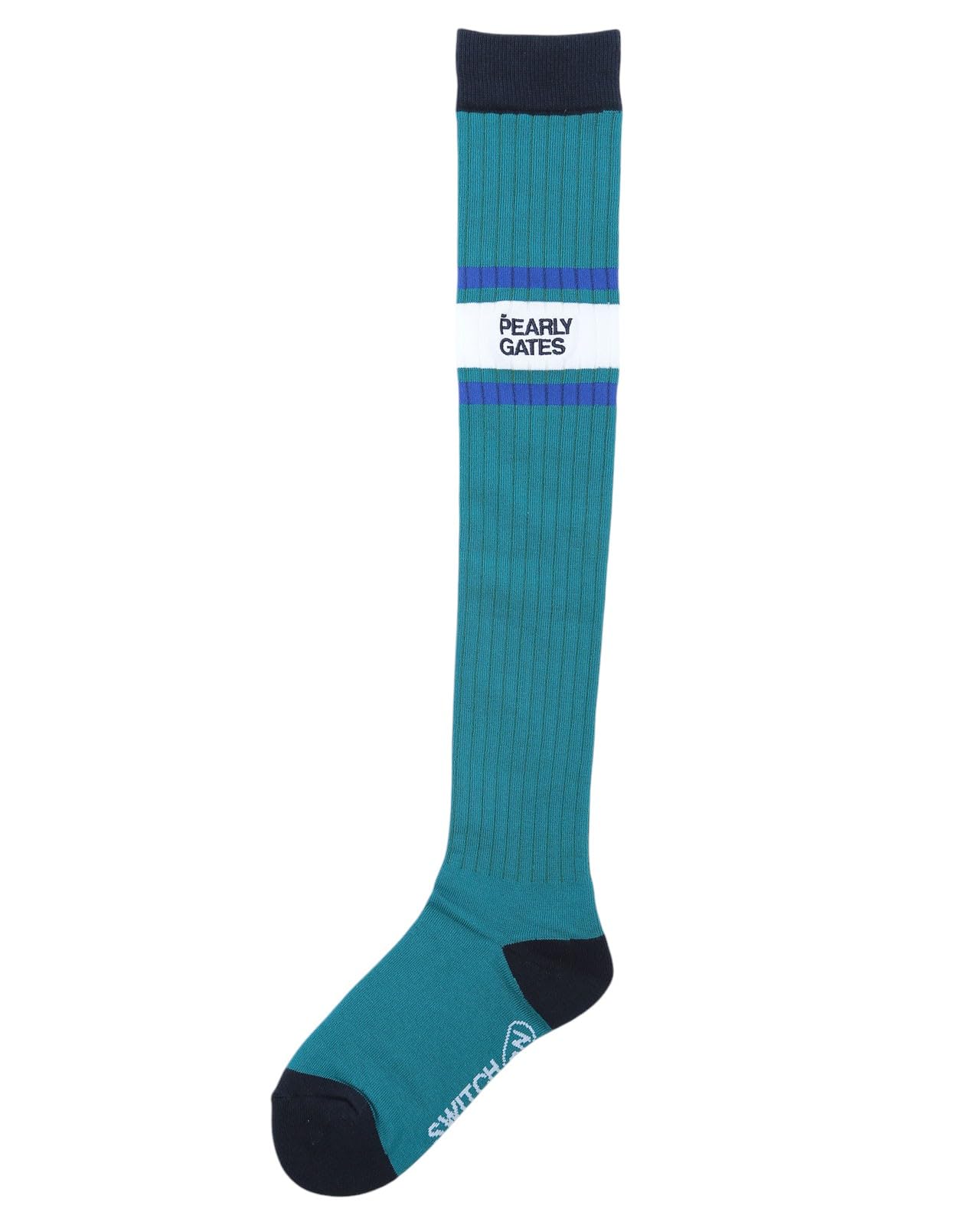 

PEARLY GATES Women s Knee-High Socks (Ribbed Pattern) / Golf Socks / 053-5186310 141_Green FR