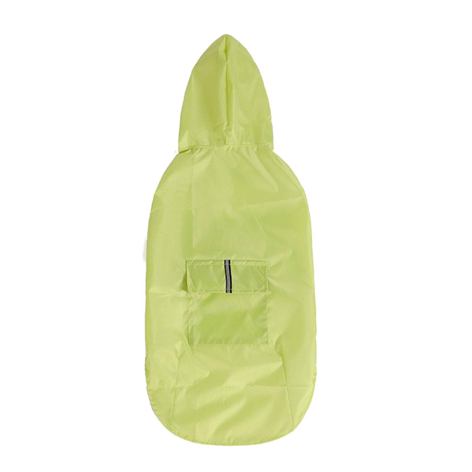 

Дождевик для собак Светоотражающие полосы Комбинезоны с капюшоном Водонепроницаемое пальто для собак Водонепроницаемая одежда для улицы Дождевик S зелёный