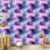 Watercolor Galaxy Wallpaper In Violet, Blue, Lavender and Azure 50x1000
