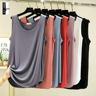 Γυναικείο Loose Modal Αμάνικο μεσαίου μήκους καλοκαιρινό φανελάκι