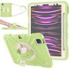 Silicone Shockproof Rotating Stand Case With Pen Slot Shoulder Strap IPad Air 11 Pro Kids Friendly Full Coverage