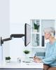 MOUNTUP PC Monitor Wall LCD Display Gas Compatible with Load Capacity Arm VESA75mm Vertical and Horizontal Angle Adjustment Arm, Mounted, Arm, Spring,