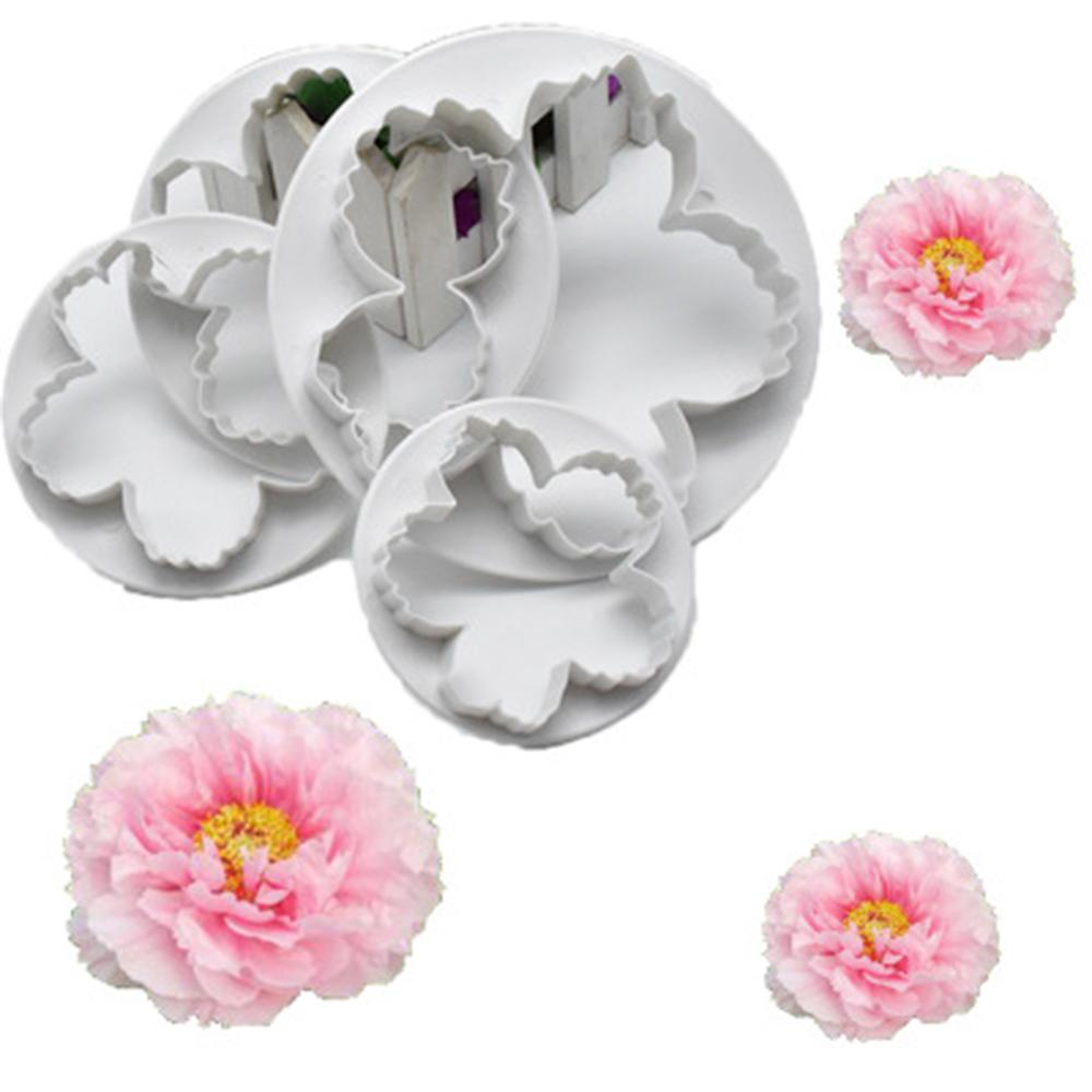 Peony Flower Petal Shape Cutter Easy To Clean Fondant Cake Sugar Paste Icing Cutting Tool Precision For Sugarcraft Wedding Home