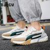Men's Casual Sneakers Designer Mesh Vamp Breathable Fashion Sport Running Shoes Outdoor Patchwork Comfortable Lace-up Luxury