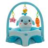 Silla de Aprendizaje para Sentarse con Respaldo Alto para Bebés, Silla de Práctica Anti-Caída para Sentarse, Silla de Comedor para Bebés, Sofá Pequeño Super Suave de Cristal para Niños