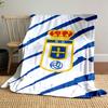 "Royal Shield with Crown and Cross" Patterned Blanket, Flannel, Suitable for All Seasons, Home Decor, Warm and Cozy