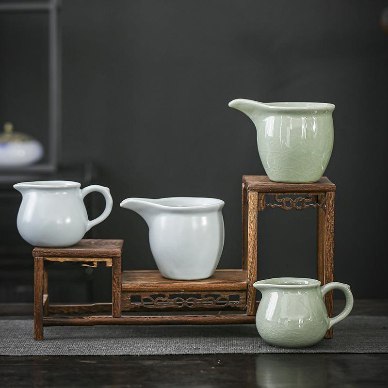 Ge Kiln Tea Set Public Cup Tea Sea Fair Cup Tea Leak Gauze Filter Crack Opening Single Male Cup Combination