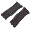 Knitted Half Finger Gloves Stretchy Warm Gloves Fingerless Thumb Hole Gloves