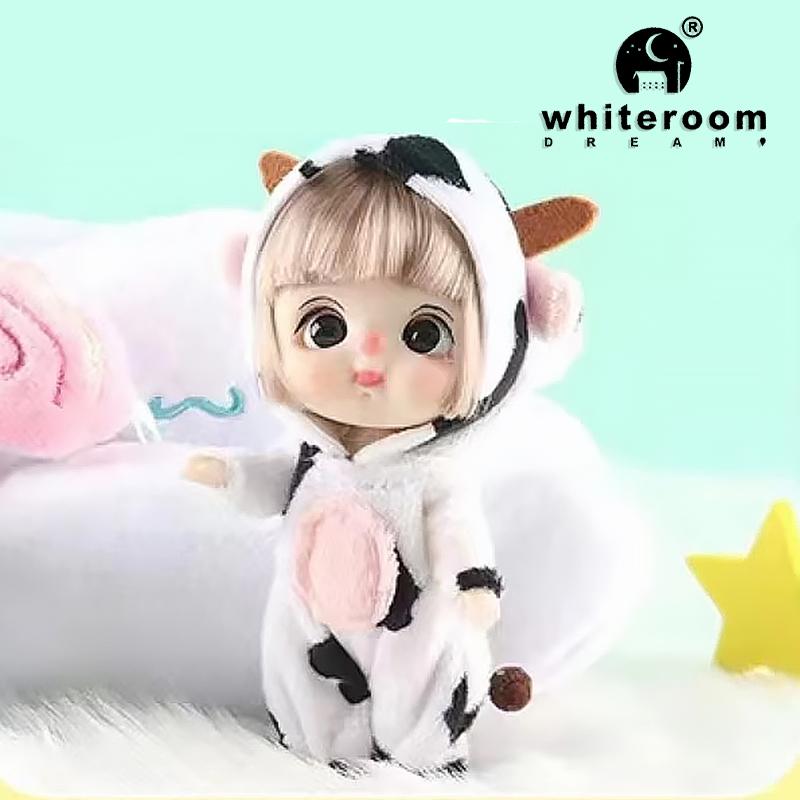 Ob11 Bjd Puppenzubehör Bett Body Obitsu 11 Kleidung Puppen für Mädchen Jungenspielzeug Baby Kawaii Anime Spielzeugartikel Pyjama Miniatur