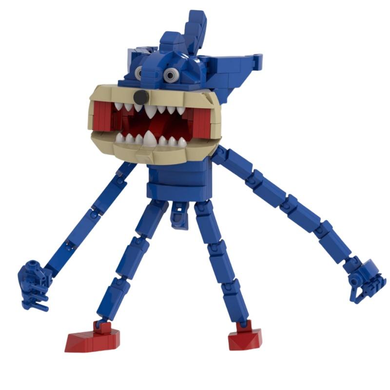 New in Animated Character Sonices Model Building Blocks Horror Sinful Hedgehog Action Figure Assembling Bricks Toy Birthday Gift