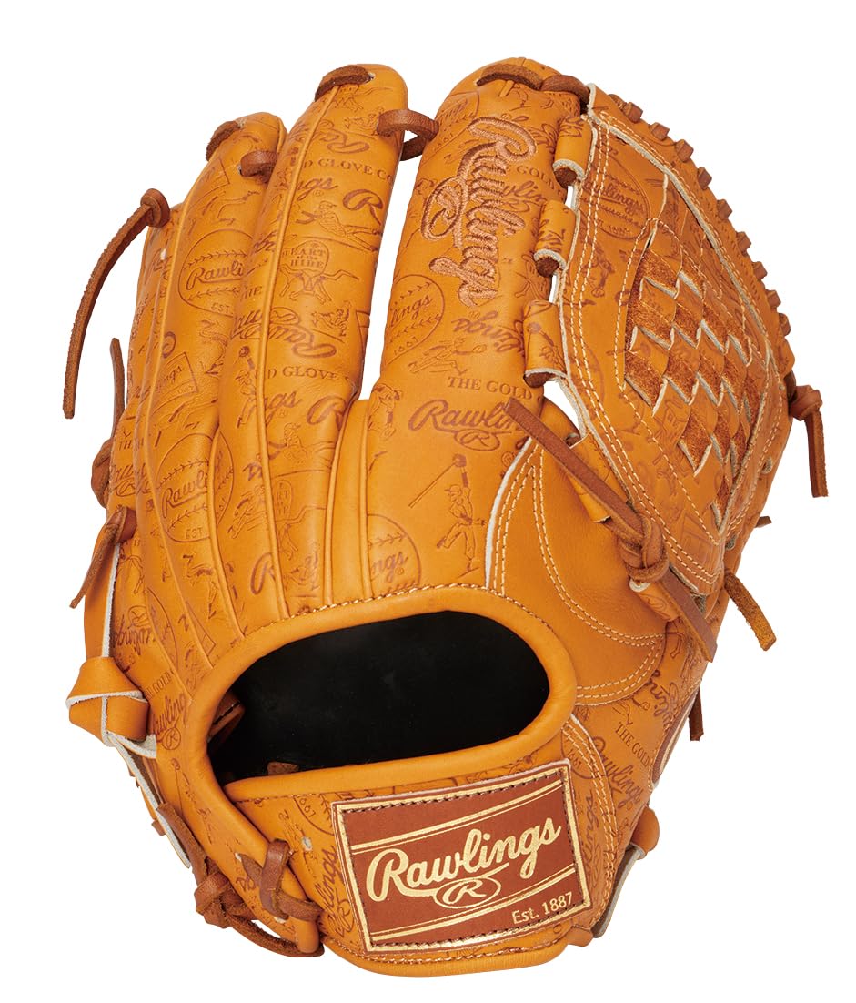 

Rawlings HOH RETRO STAMP Baseball Rich inches Glove, Softball, All-Around Use, GR6HSN65, Tan, 11.75 (Right-handed throw)