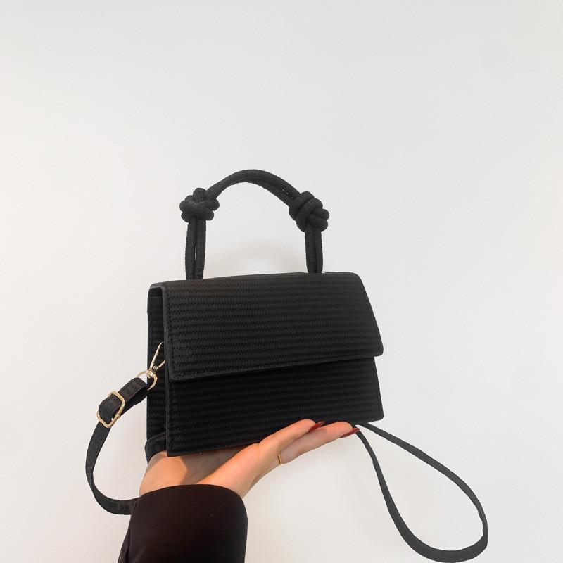 

Trendy 2024 Stylish Solid Color Pu Small Tote Bag For Women With Mobile Pocket