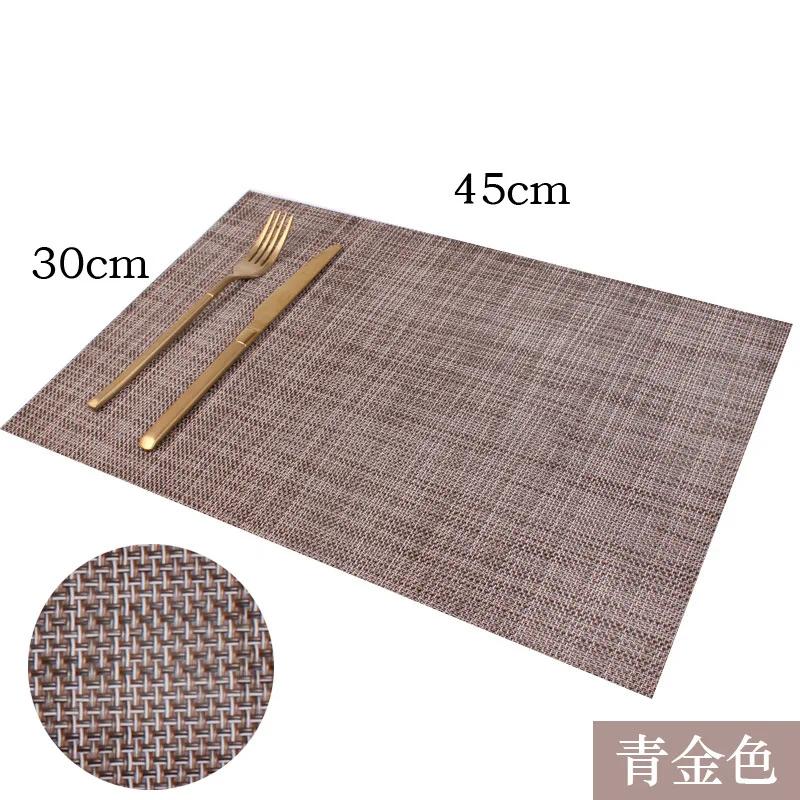 4 ks/sada Moderní Elegantní PVC Prostírání Podložka na Jídelní Stůl Kavárna Protiskluzové Horké Prostírání Podložka pod Mísu Podložka pod Hrnek Stolní Podtácky