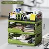 Miling Green Foldable Desktop Storage Baskets Set