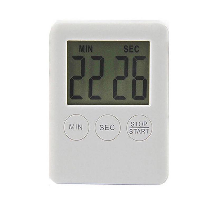 Temporizador de cocina LCD Digital grande, cuenta atrás, reloj, alarma magnética