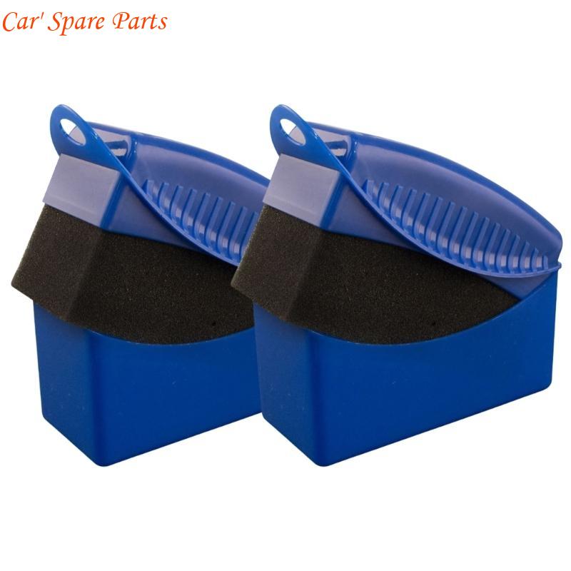 Y4UA Tire Gloss Applicator, Rectangular Wheel Cleaning Sponge Car Detailing Accessory