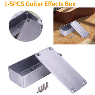 1-5 Peças Caixa para Pedal de Efeito de Guitarra com Parafusos Caixa para Pedal de Efeito Stomp Box Caixa para Stomp Box Kit de Instrumento Musical