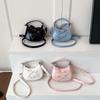 Cute Bowknot Shoulder Bag for Women Mini Hobo Bag Glossy Patent Leather Underarm Purse Vintage Y2K Crossbody Bag Sweet Girls Handbag
