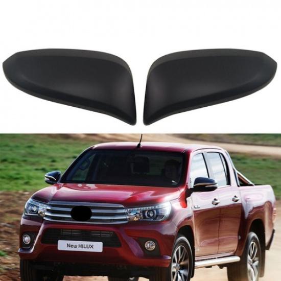 Матовая черная накладка на зеркало заднего вида Для 2015- Toyota Hilux Revo
