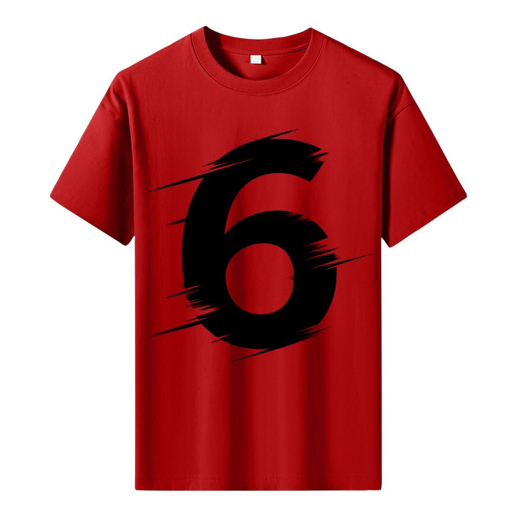 Men's Printed Short Sleeve T-Shirt Men's Loose Casual Short Sleeve Top