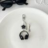 Glitter Earphone-shaped Cute Star Guitar Microphone Pendant Phone Chain Lanyard Girly Backpack Charms Bag Hanging Gifts Bag Charm