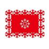 50PCS Christmas Placemat Christmas Snowflake Table Mat Restaurant & Hotel Tableware Placemat Christmas Tableware Decoration
