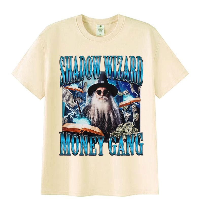 Humor Shadow Wizard Money Gang Graphic T Shirt Funny Hip Hop Wizard Gift Meme Short Sleeve T-Shirt Summer O-Neck Cotton T-Shirts