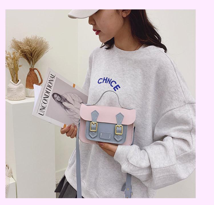 CC Retro Style DIY Color Block Women's Crossbody Shoulder Bag – Perfect Gift for Girlfriend