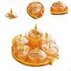 Dried Fruit Plate Candy Dish with Lid Stand,Divided Serving Dish,Appetizer Plate,for Wedding